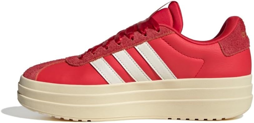 image:imageadidas Womens Vl Court Bold SneakerPure RubyOff WhiteBetter Scarlet