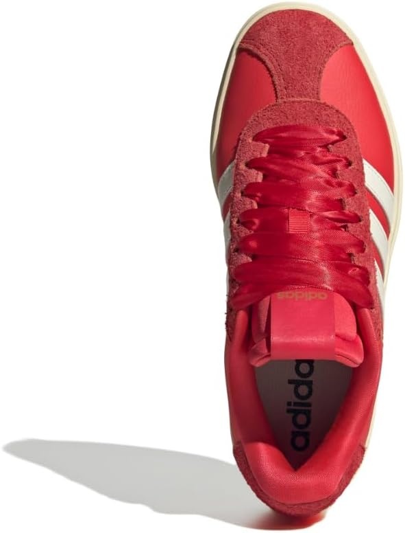 image:imageadidas Womens Vl Court Bold SneakerPure RubyOff WhiteBetter Scarlet