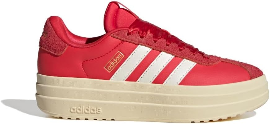 image:imageadidas Womens Vl Court Bold SneakerPure RubyOff WhiteBetter Scarlet