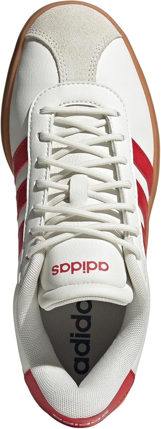 image:imageadidas Womens Vl Court Bold SneakerWhiteBetter ScarletGold Metallic