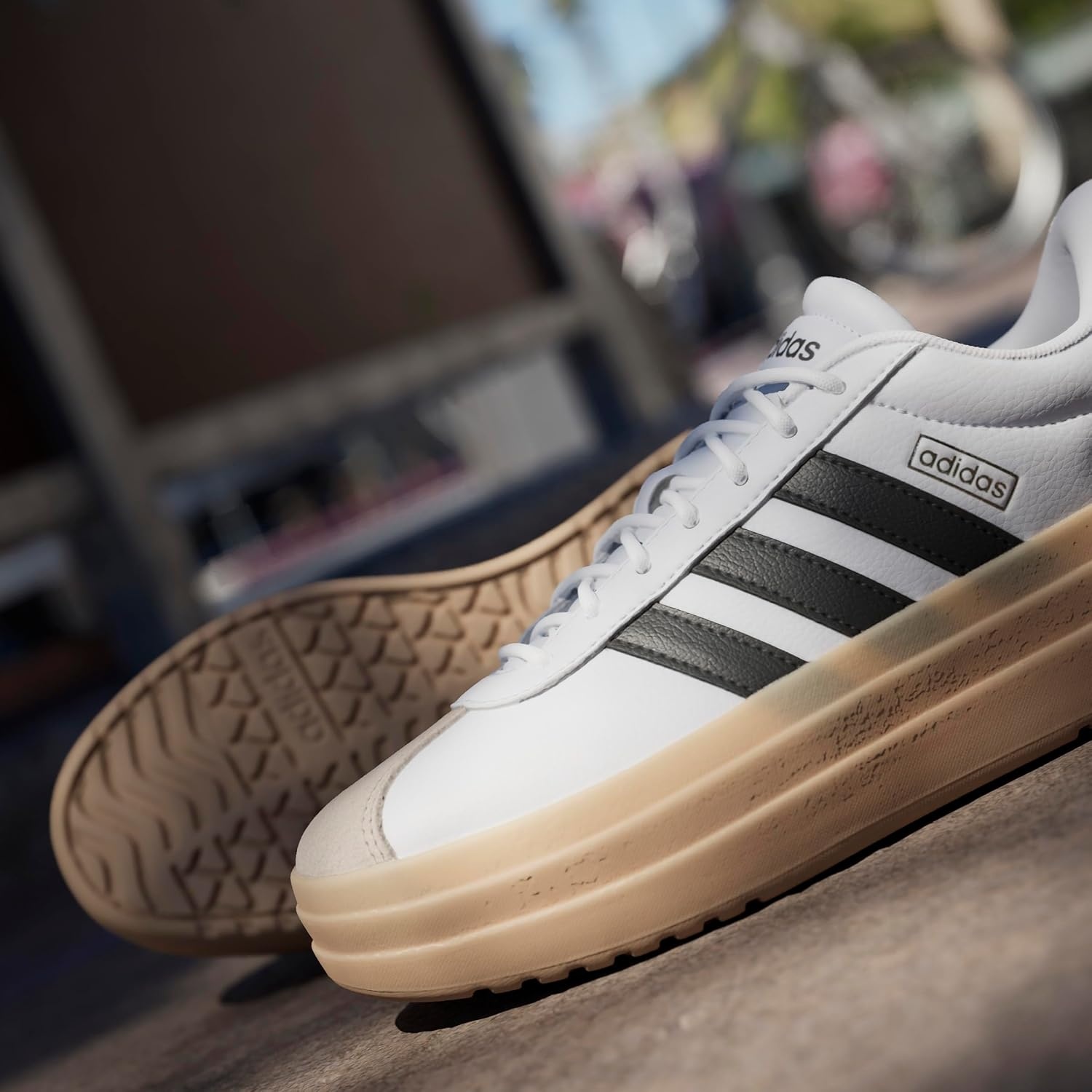 image:imageadidas Womens Vl Court Bold SneakerWhiteBlackWonder Beige