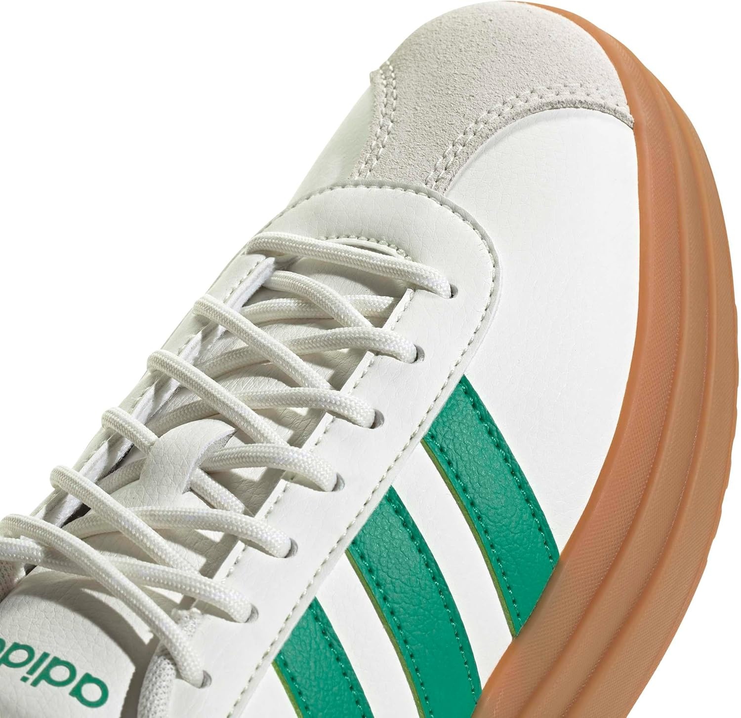 image:imageadidas Womens Vl Court Bold SneakerWhiteCourt GreenGold Metallic