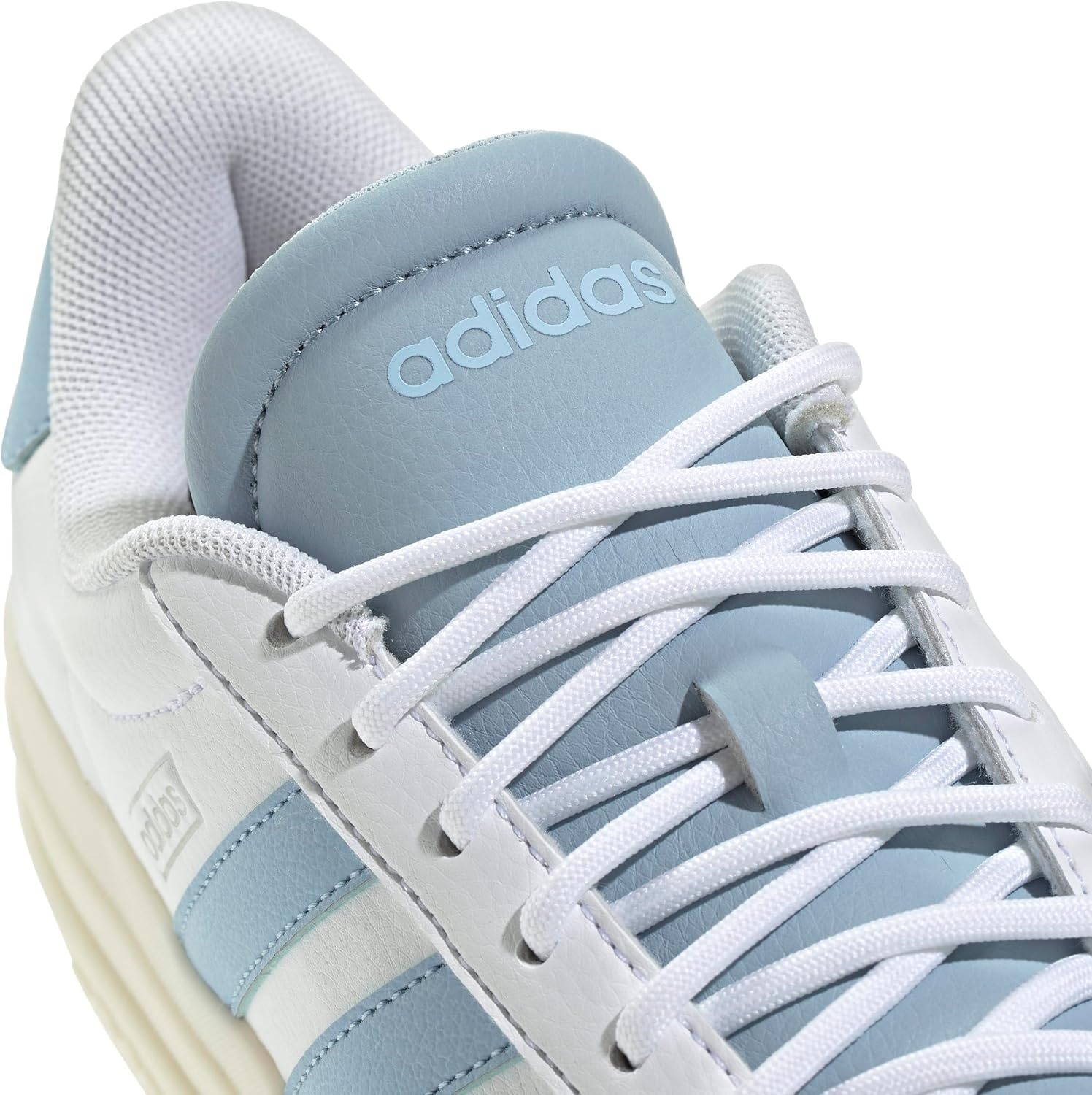 image:imageadidas Womens Vl Court Bold SneakerWhiteGlow BlueWonder Blue