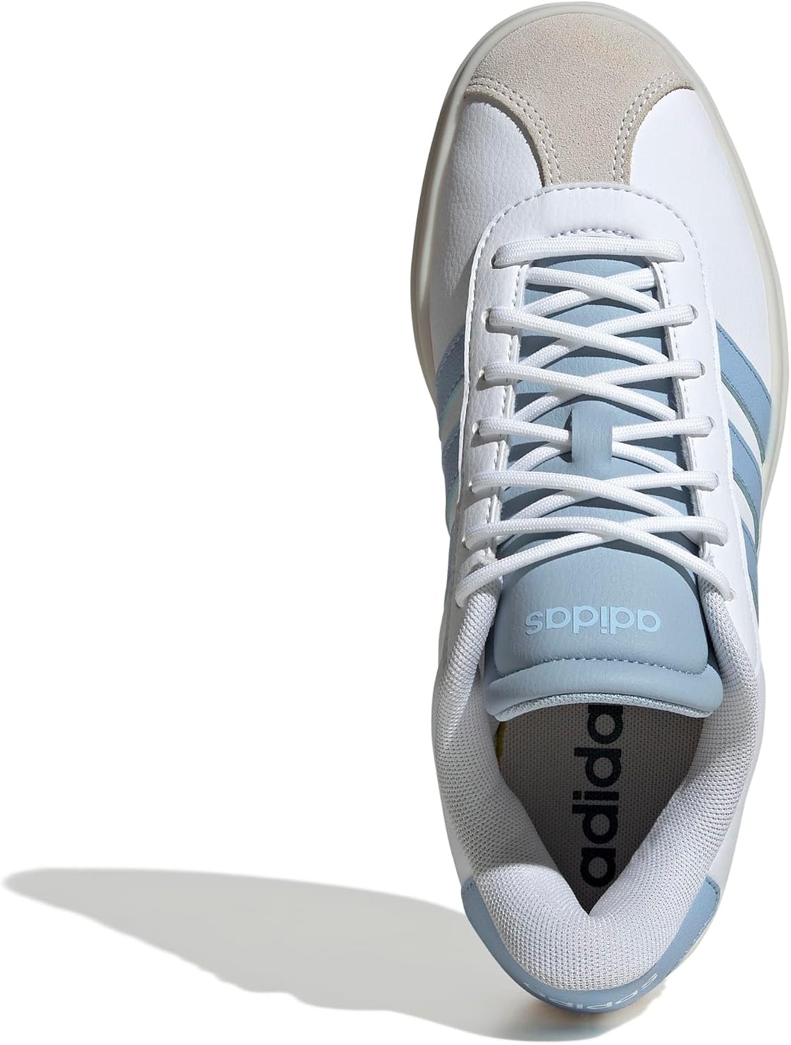 image:imageadidas Womens Vl Court Bold SneakerWhiteGlow BlueWonder Blue