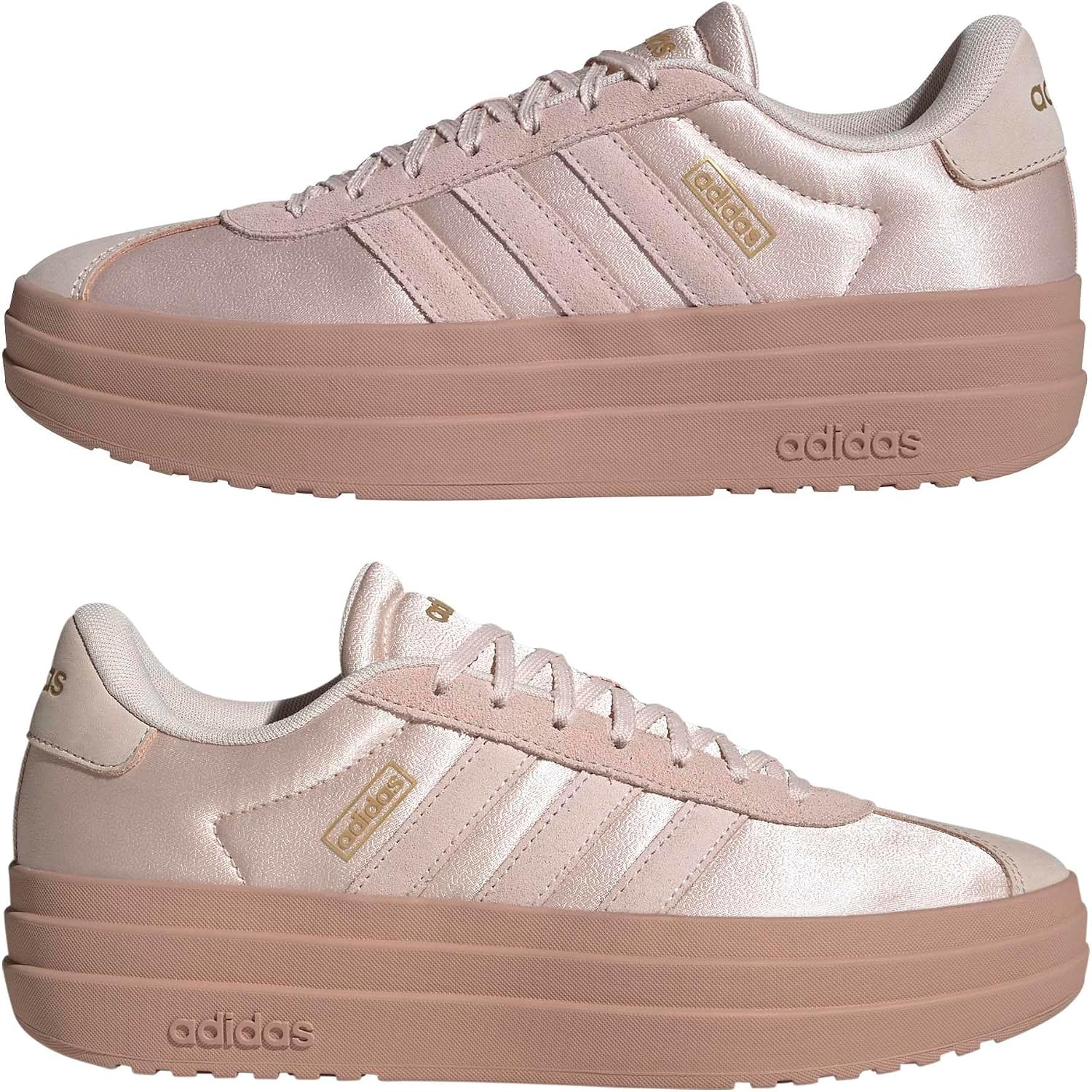 image:imageadidas Womens Vl Court Bold SneakerWonder QuartzWonder QuartzPink Gum