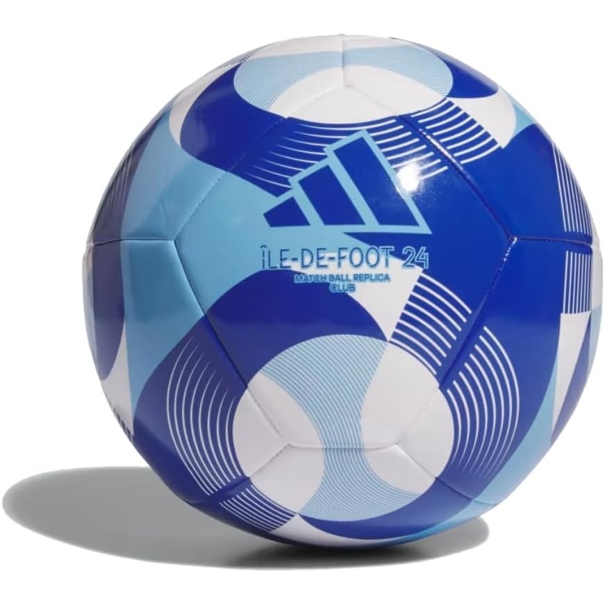 image:imageAdidas ILEDeFoot 24 Club Soccer BallWhiteClear SkyTeam Royal Blue