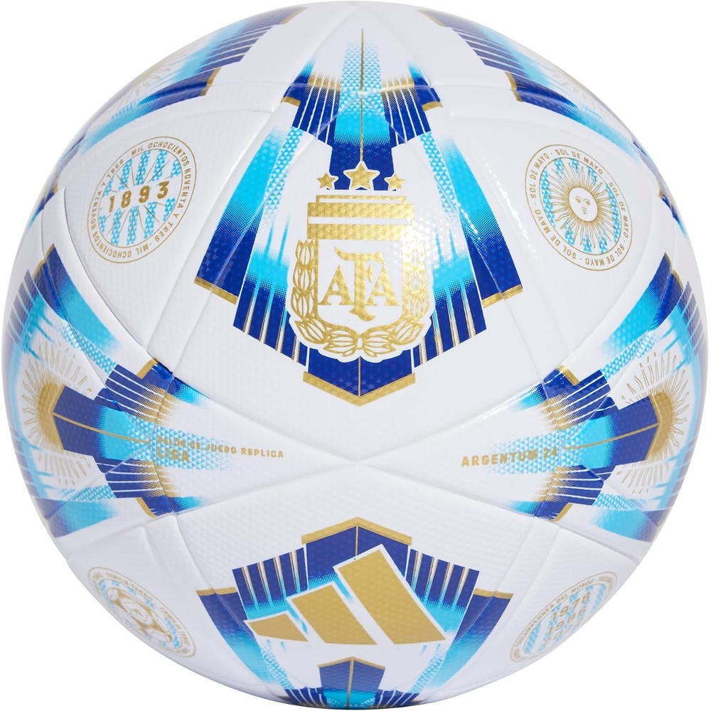 image:imageadidas Argentina 24 League Ball Seamless Construction Resilient Butyl Bladder Official Size 45 Argentina Printed Crest5