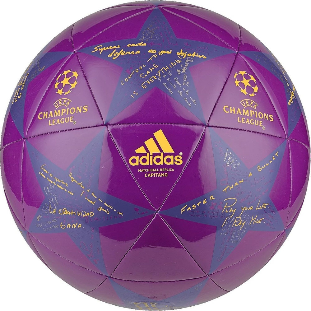 image:imageadidas Capitano Soccer BallShock PurplePurpleSolar Gold