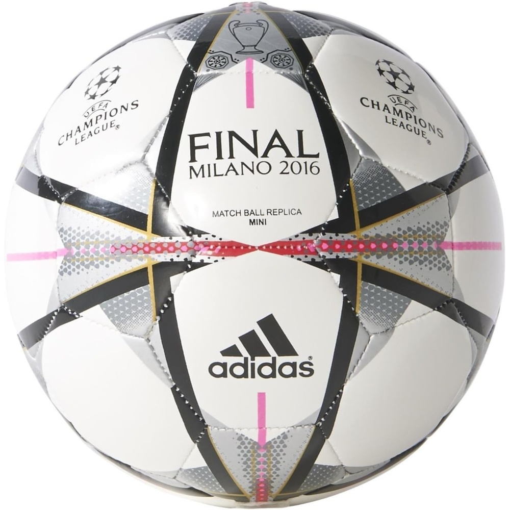 image:imageadidas Capitano Soccer BallWhiteBlackSilver MetallicMini
