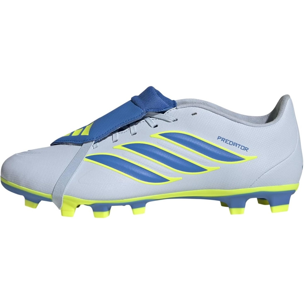 image:imageadidas Club FoldOver Tongue Firm GroundMulti Ground Soccer Cleats  Pink WhiteCrystal SkyRay BlueTeam Solar Yellow