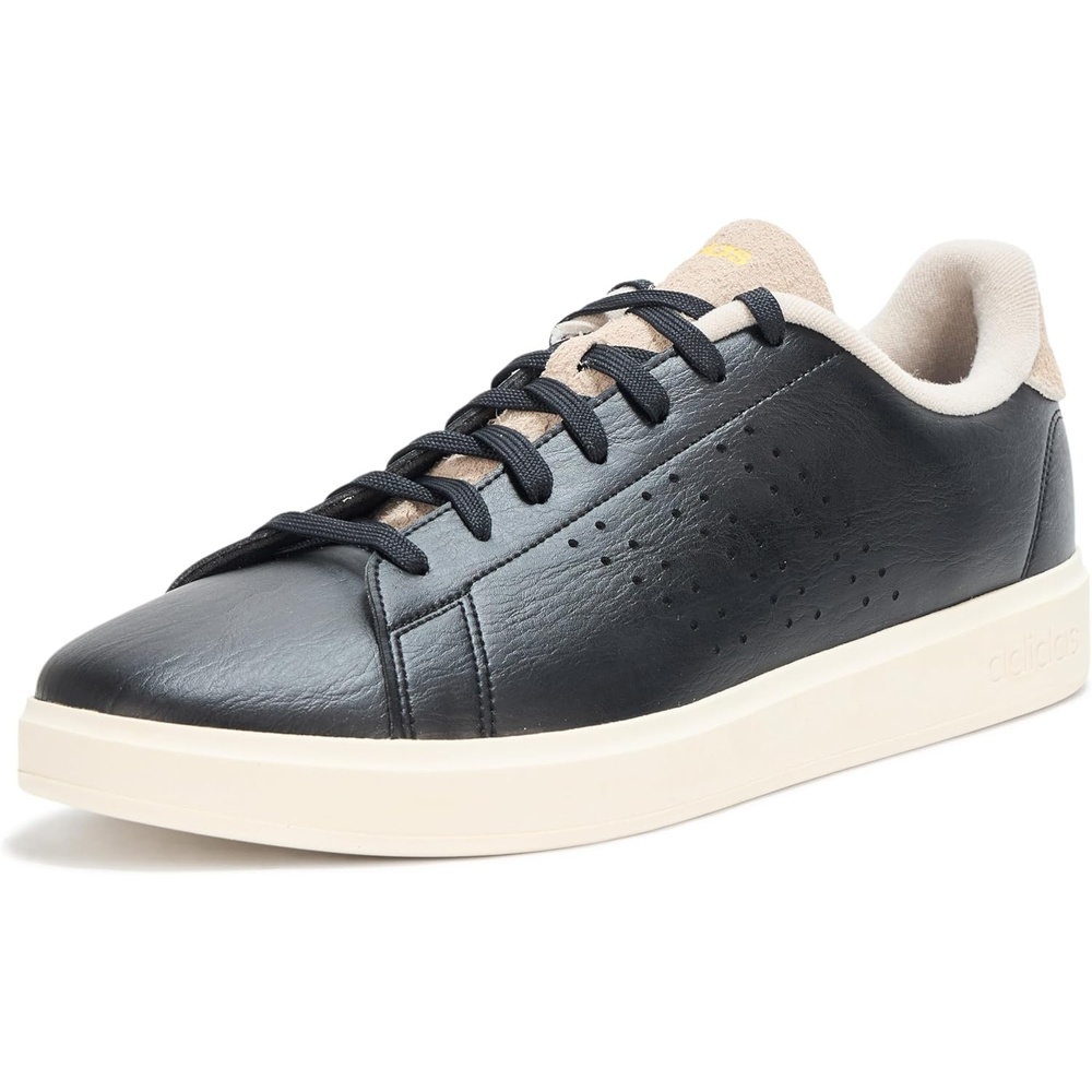 image:imageadidas Mens Advantage 20 Tennis Sneakers Shoes WhiteBlackBlackWonder Beige