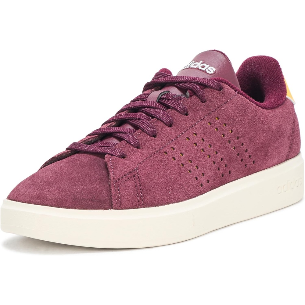 image:imageadidas Mens Advantage 20 Tennis Sneakers Shoes WhiteMaroonUtility YellowOff White