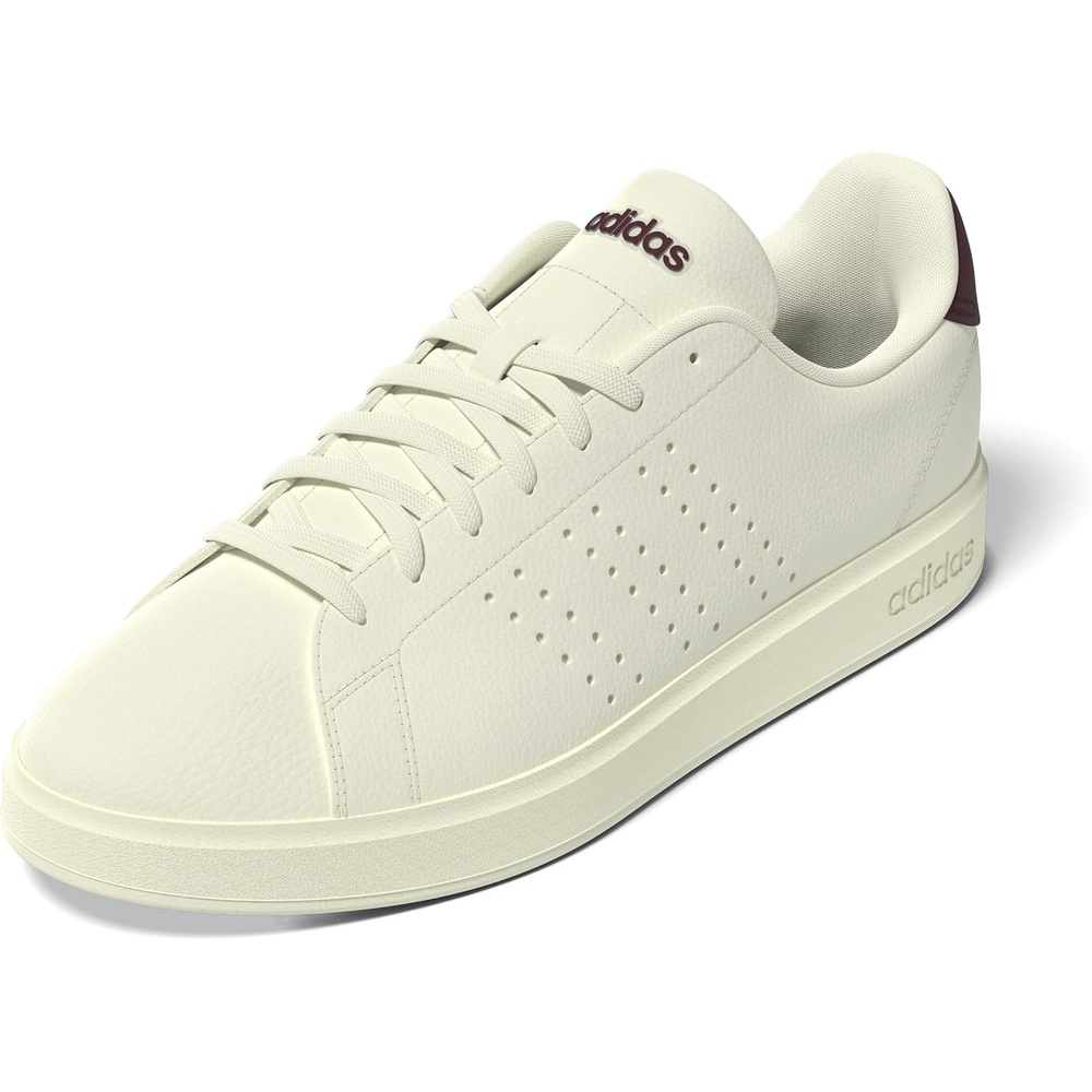 image:imageadidas Mens Advantage 20 Tennis Sneakers Shoes WhiteOff WhiteOff WhiteAurora Ruby