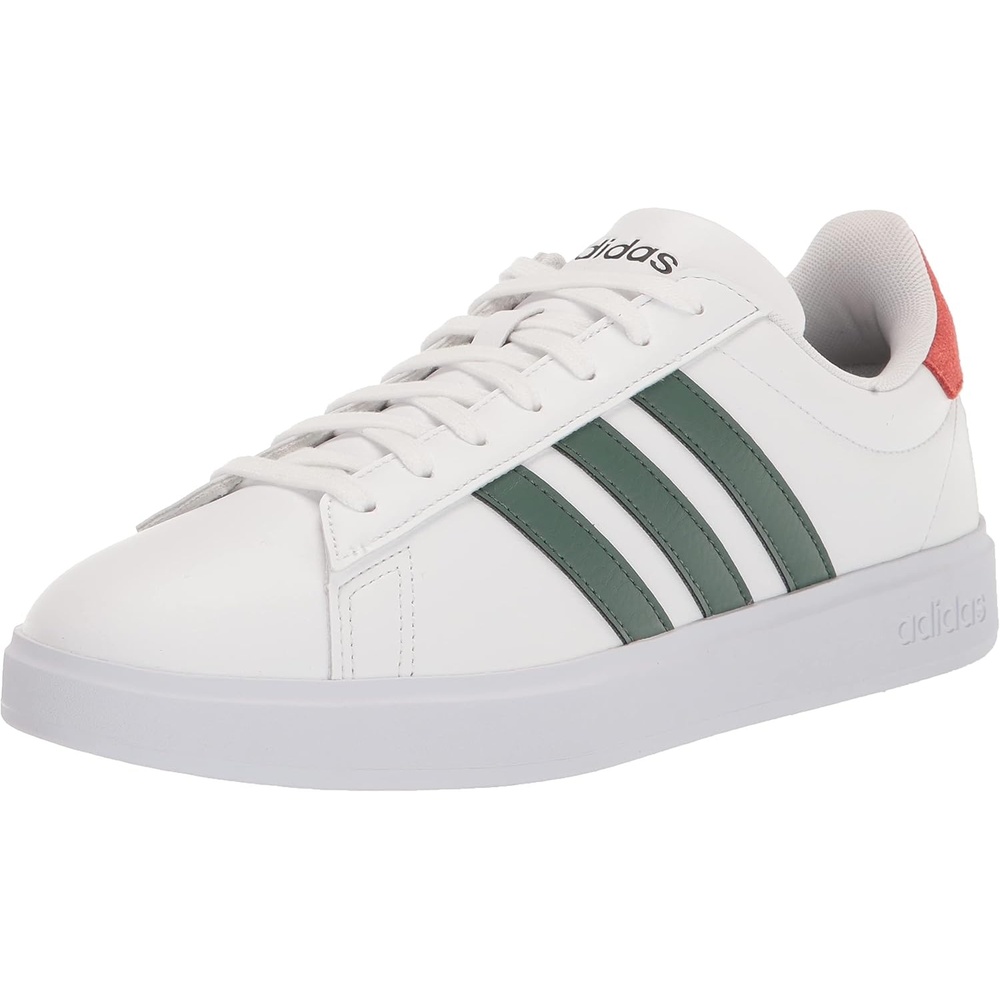 image:imageadidas Mens Grand Court 20 ShoeFtwr WhiteGreen OxideAltered Amber