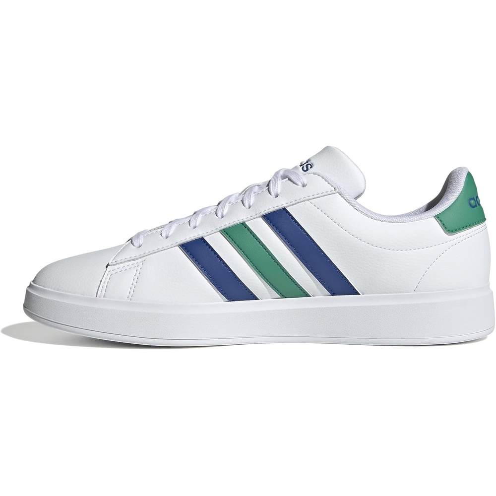 image:imageadidas Mens Grand Court 20 ShoeWhiteTeam Royal BlueCourt Green