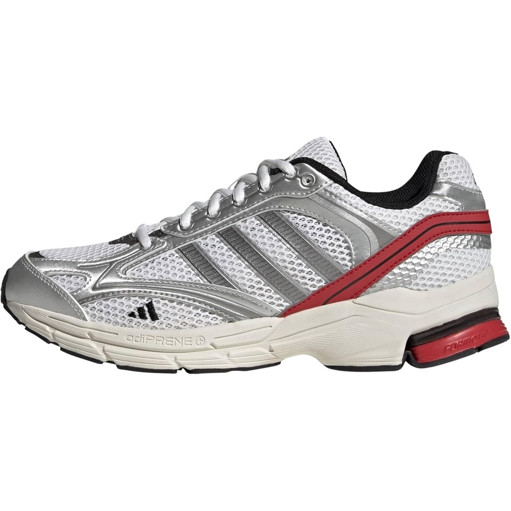 image:imageadidas Mens Spiritain 2000 SneakersWhiteIron MetallicBetter Scarlet