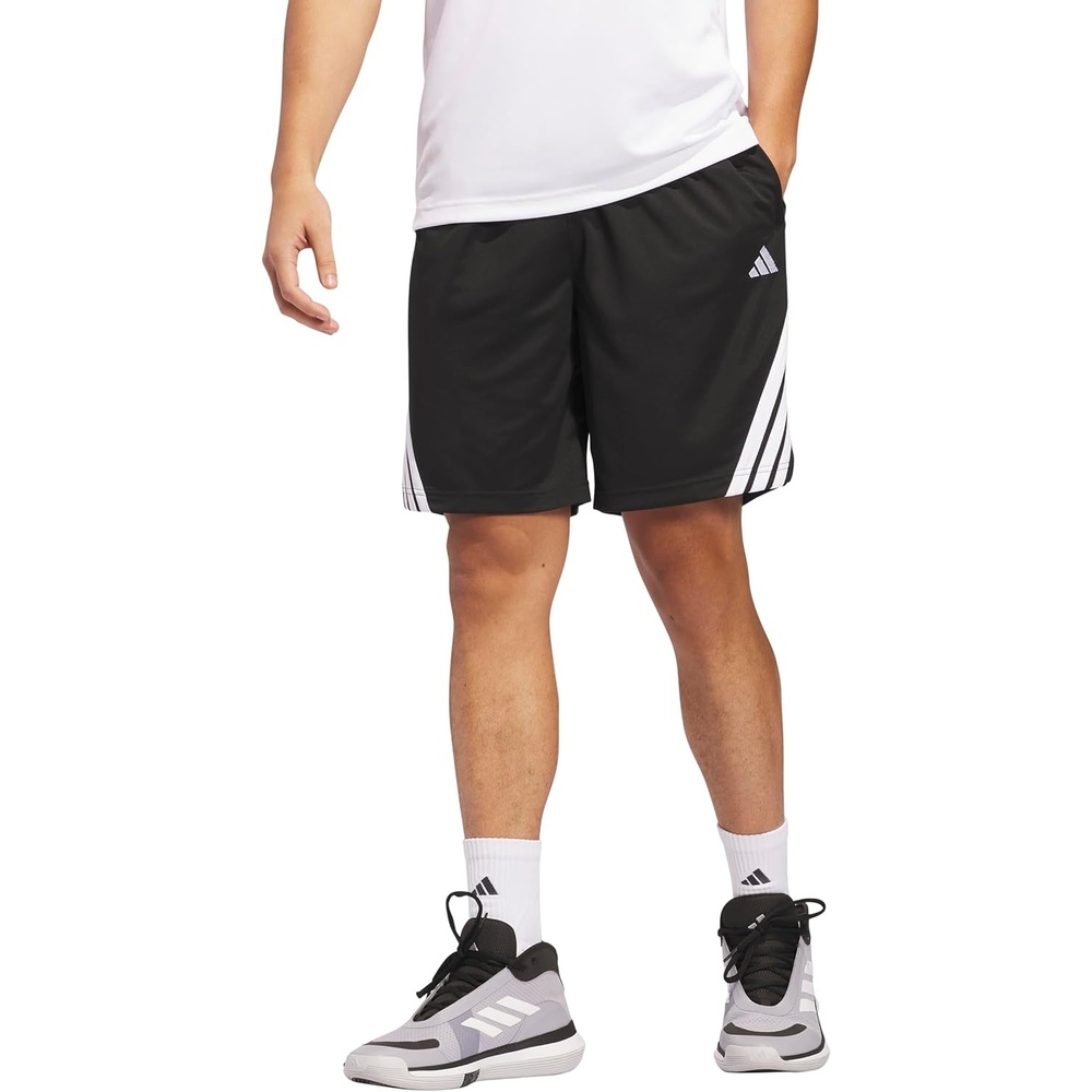 image:imageadidas Originals Mens Basketball Legends 3Stripes ShortsBlackWhite