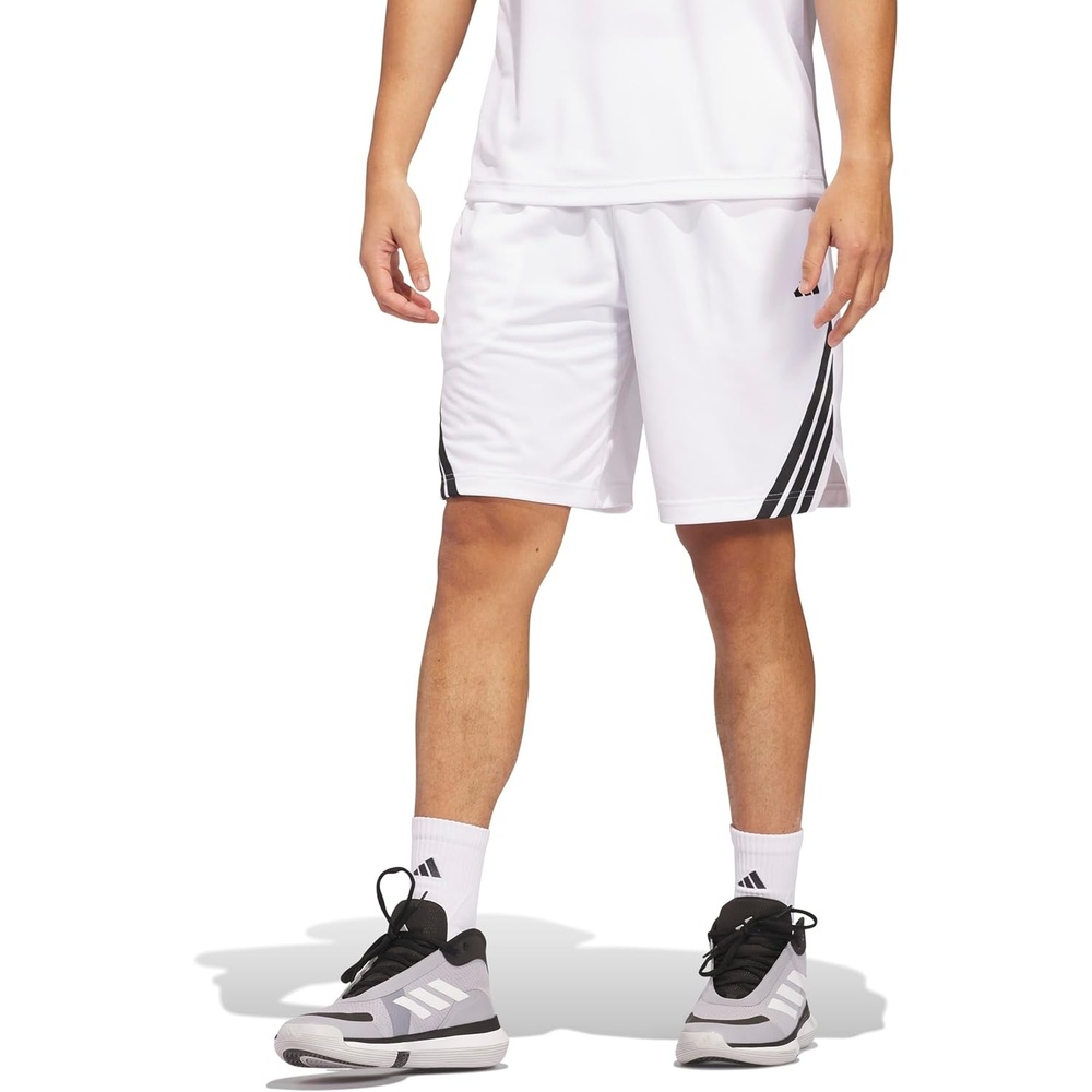 image:imageadidas Originals Mens Basketball Legends 3Stripes ShortsWhiteBlack