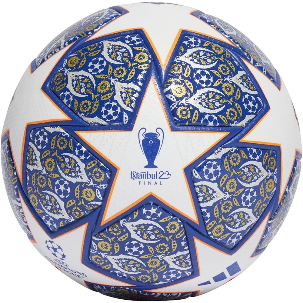 image:imageadidas UCL Istanbul Pro Match Ball TOPWHITETEAM ROYAL BLUESOLAR ORANGESILVER MET BOTTOMGO HU1576