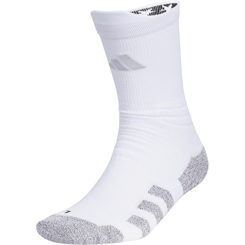 image:imageadidas Unisex 5Star TRAXION Grip Crew Socks 1 Pair for Training and Multiple SportsWhiteBlackClear Grey