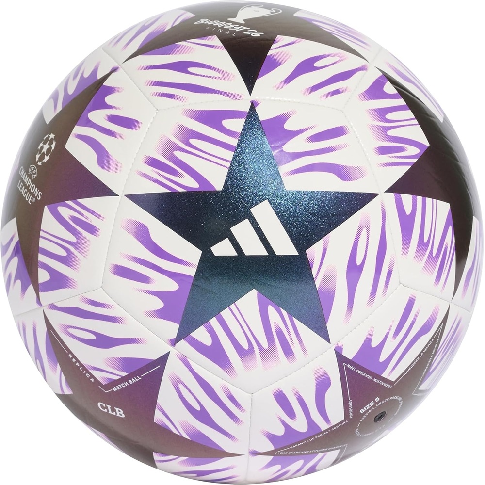 image:imageadidas Unisex Adult UEFA Champions League Final Club Soccer BallWhiteShock Purple