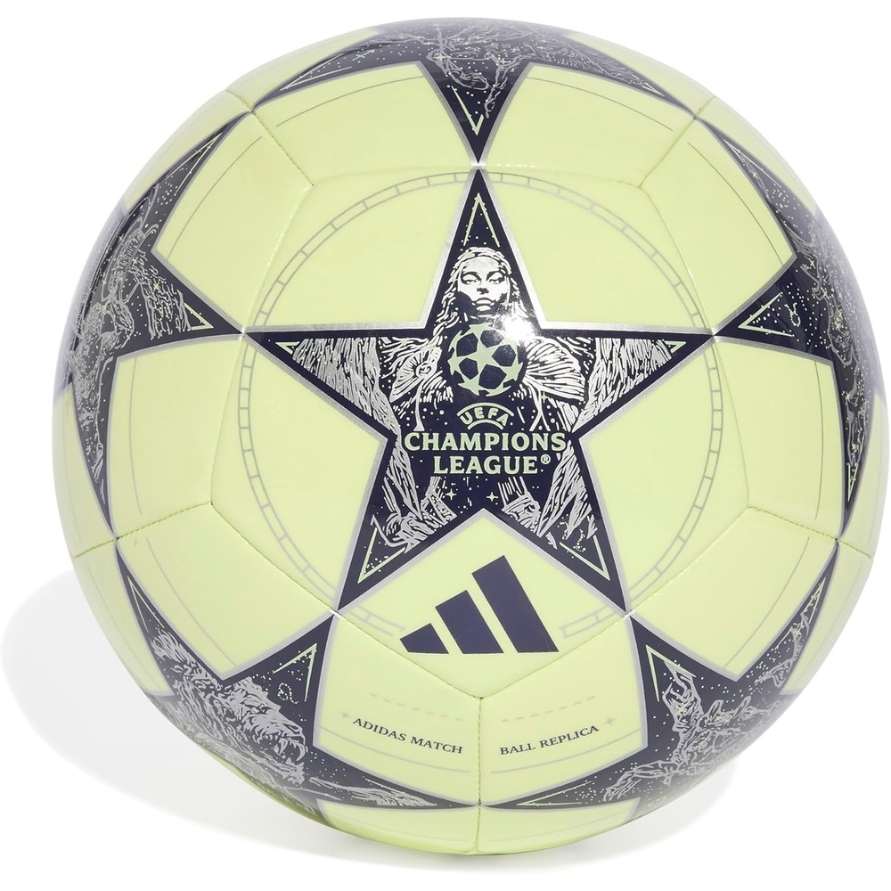 image:imageadidas UnisexAdult UEFA Champions League Soccer BallAlmost LimeSilver MetallicNoble Ink