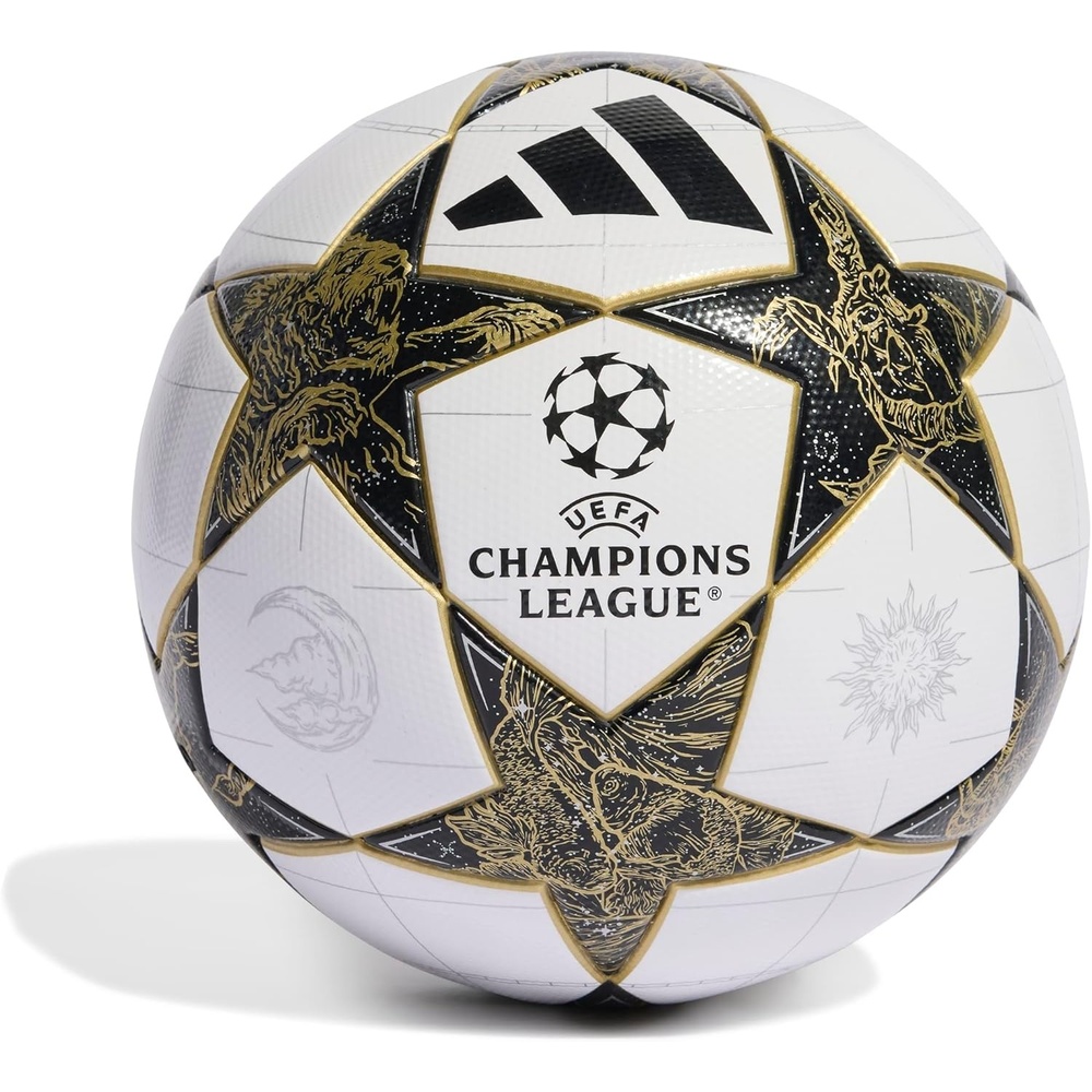 image:imageadidas UnisexAdult UEFA Champions League Soccer BallWhiteBlackGold Metallic