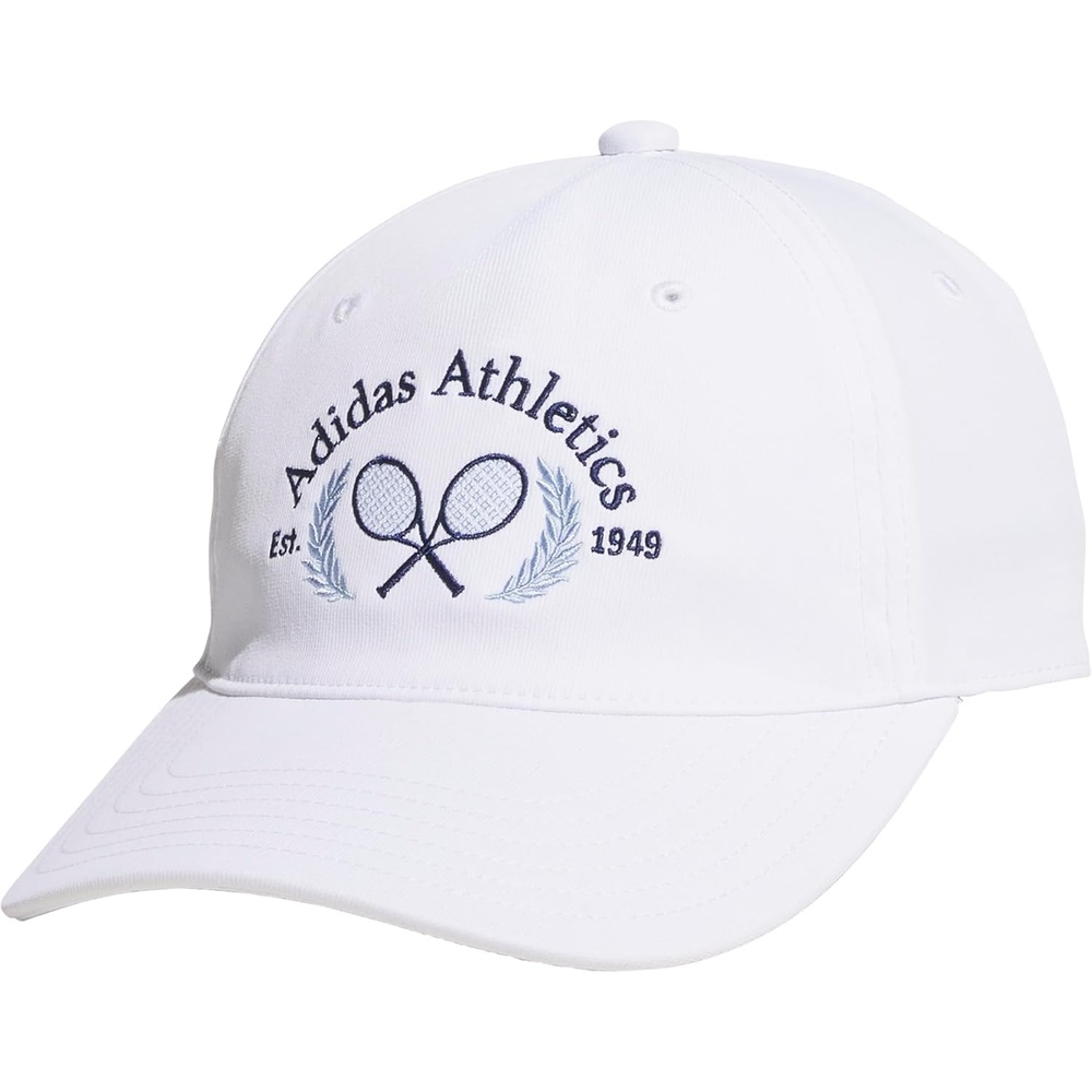 image:imageadidas Womens Sport Essentials Baseball Cap Athletic Relaxed Strapback HatWhiteDark BlueGlow Blue