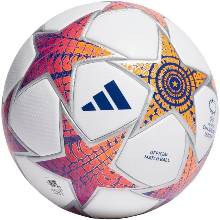 image:imageadidas Womens UCL Pro Soccer Ball  Official Match Ball with Seamless Surface FIFA Quality Pro Certified UWCL Pro 2324 Group Stage Ball WhiteSilver MetallicShock PinkShock Purple