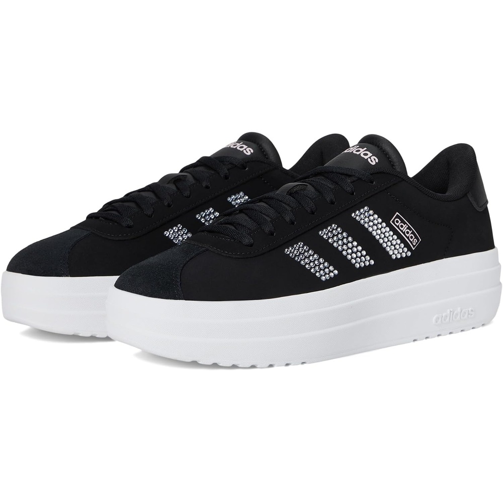 image:imageadidas Womens Vl Court Bold SneakerBlackWhiteClear Pink