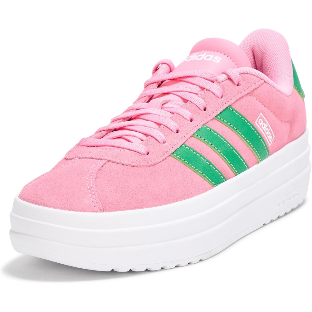 image:imageadidas Womens Vl Court Bold SneakerBliss PinkGreenWhite