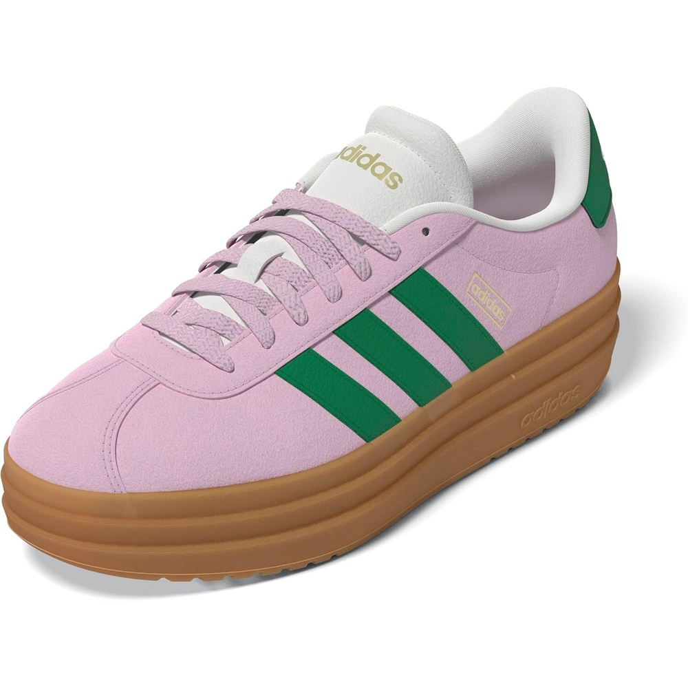 image:imageadidas Womens Vl Court Bold SneakerClear PinkCourt GreenWhite