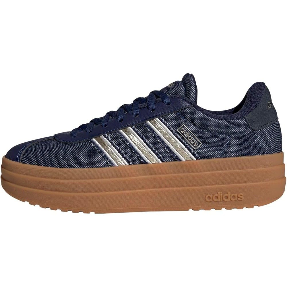 image:imageadidas Womens Vl Court Bold SneakerDark BlueCyber MetallicAurora Ink