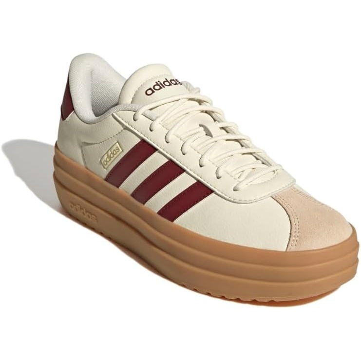image:imageadidas Womens Vl Court Bold SneakerOff WhiteShadow RedCrystal Sand