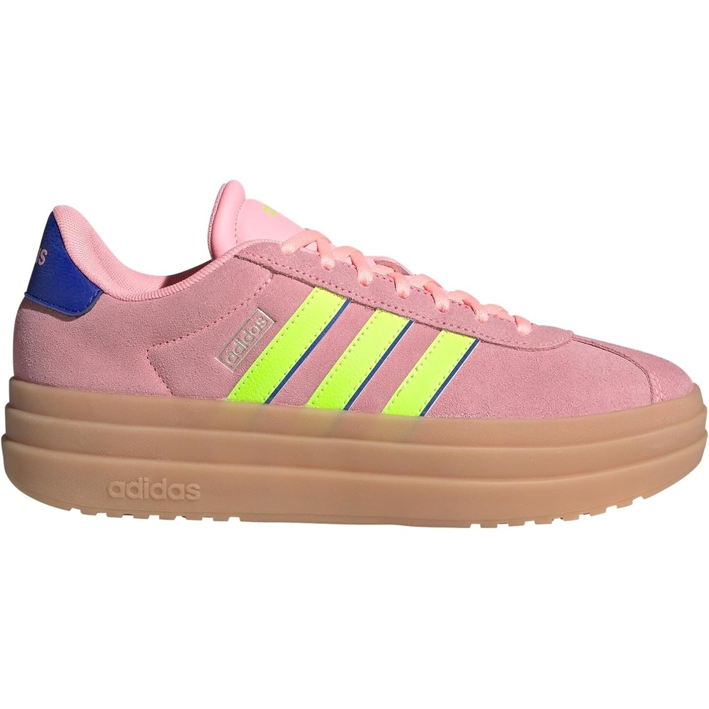 image:imageadidas Womens Vl Court Bold SneakerPink SparkLucid LemonLucid Blue