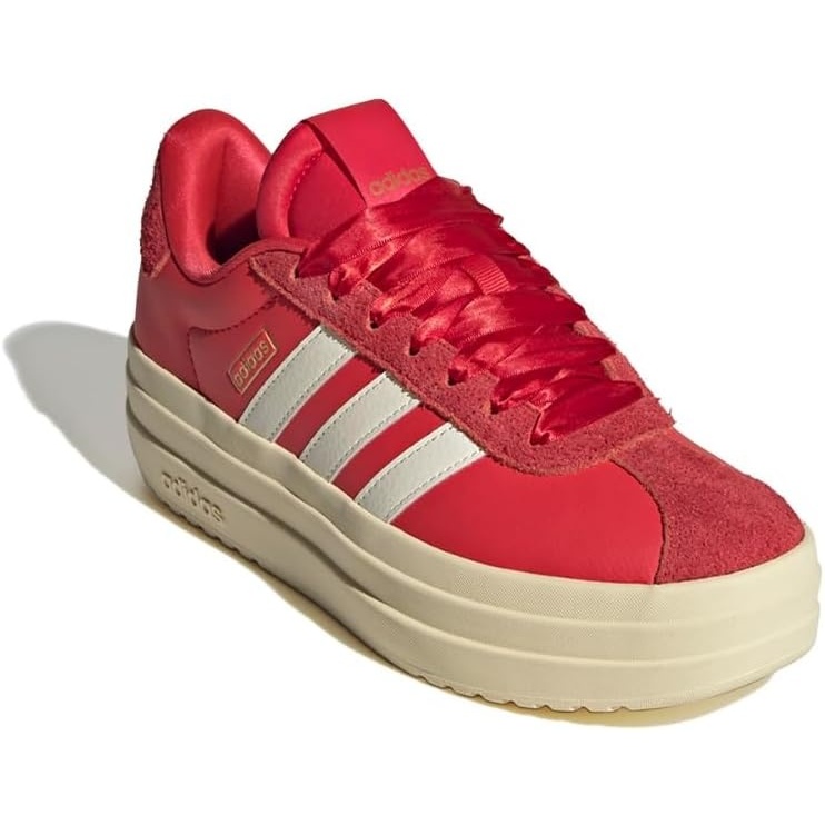 image:imageadidas Womens Vl Court Bold SneakerPure RubyOff WhiteBetter Scarlet