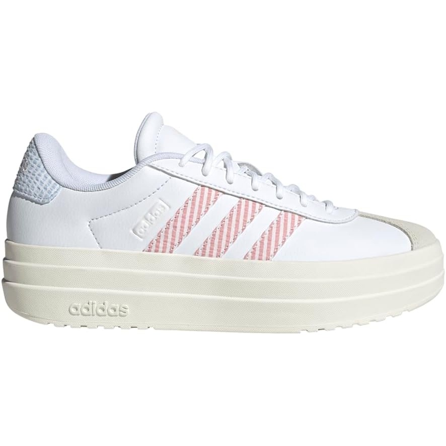 image:imageadidas Womens Vl Court Bold SneakerWhitePreloved ScarletGlow Blue