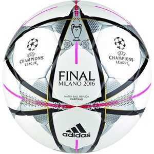 adidas Capitano Soccer Ball(White/Black/Silver Metallic)