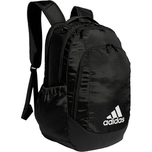adidas Defender Sports Backpack with Shoe Compartment, Soccer Bag(Black/White)
