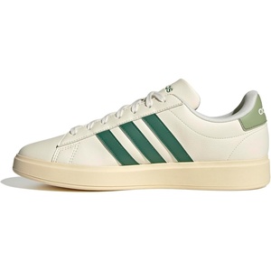 adidas Men’s Grand Court 2.0 Shoe(Off White/Collegiate Green/Tent Green)
