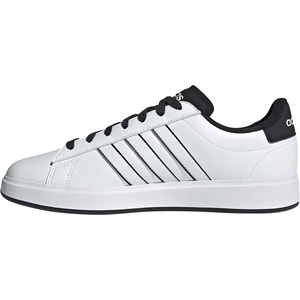 adidas Men’s Grand Court 2.0 Shoe(White/White/Black)