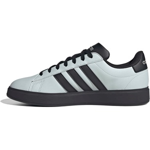 adidas Men’s Grand Court 2.0 Shoe(Wonder Silver/Black/Black)