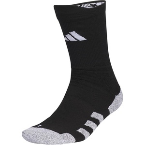 adidas Unisex 5-Star TRAXION Grip Crew Socks (1 Pair) for Training and Multiple Sports(Black/White)