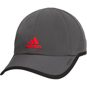 adidas Unisex Adult Superlite Hat – Lightweight Athletic Cap for Boys & Girls(Grey Six/Black/Bright Red/2.0)