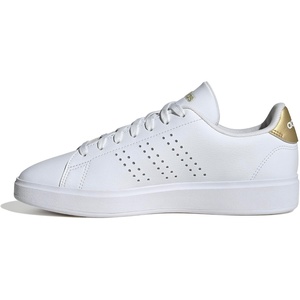 adidas Women’s Advantage 2.0 Sneakers(White/White/Matte Gold)