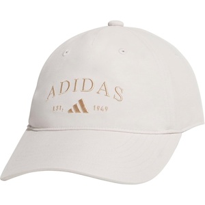 adidas Women’s Sport Essentials Baseball Cap – Athletic Relaxed Strapback Hat(Wonder Alumina Grey/Warm Sandstone Beige)