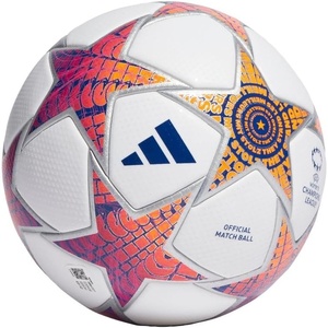 adidas Womens UCL Pro Soccer Ball – Official Match Ball with Seamless Surface, FIFA Quality Pro Certified (UWCL Pro 23/24 Group Stage Ball, White/Silver Metallic/Shock Pink/Shock Purple)