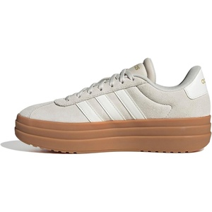 adidas Women’s Vl Court Bold Sneaker(Alumina Core White Gum10)