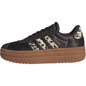 adidas Women’s Vl Court Bold Sneaker(Aurora Coffee/Crystal Linen/Matte Gold)
