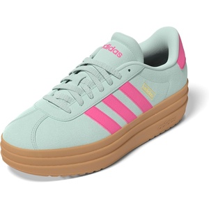 adidas Women’s Vl Court Bold Sneaker(Halo Mint/Pulse Magenta/Gum)